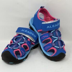 USED - Toddler Girls Blue/Pink Aleader Sport Water Hiking Sandals Size 10
